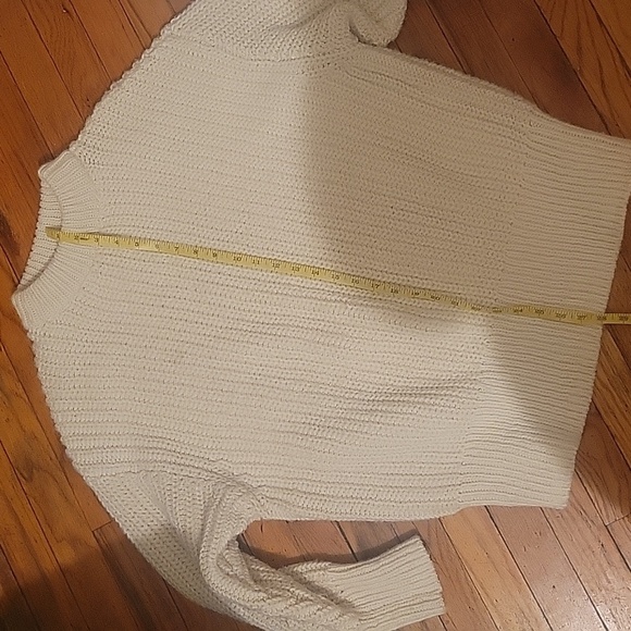 Zara Chunky sweater. EUC. Fishermancore Cottagecore New England Coastal Preppy - Picture 5 of 8
